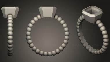 Jewelry rings Ball Ring 660 3d model